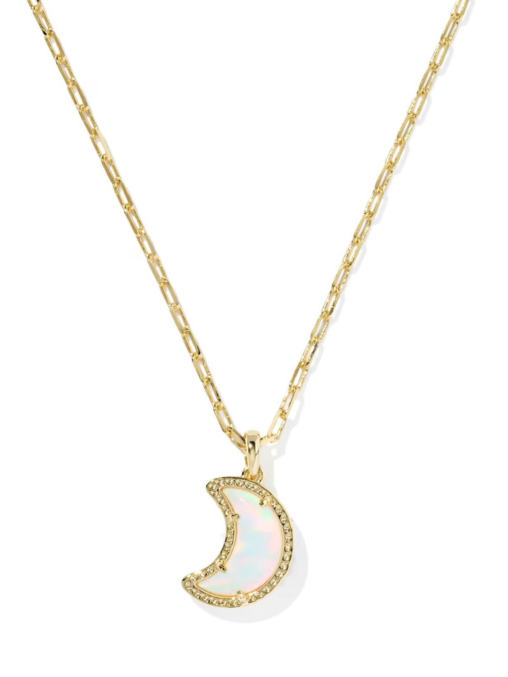 Kendra Scott Moon Gold Short Pendant Necklace